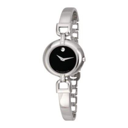 Movado MW-0605779 Black Dial Stainless Steel Women Watch